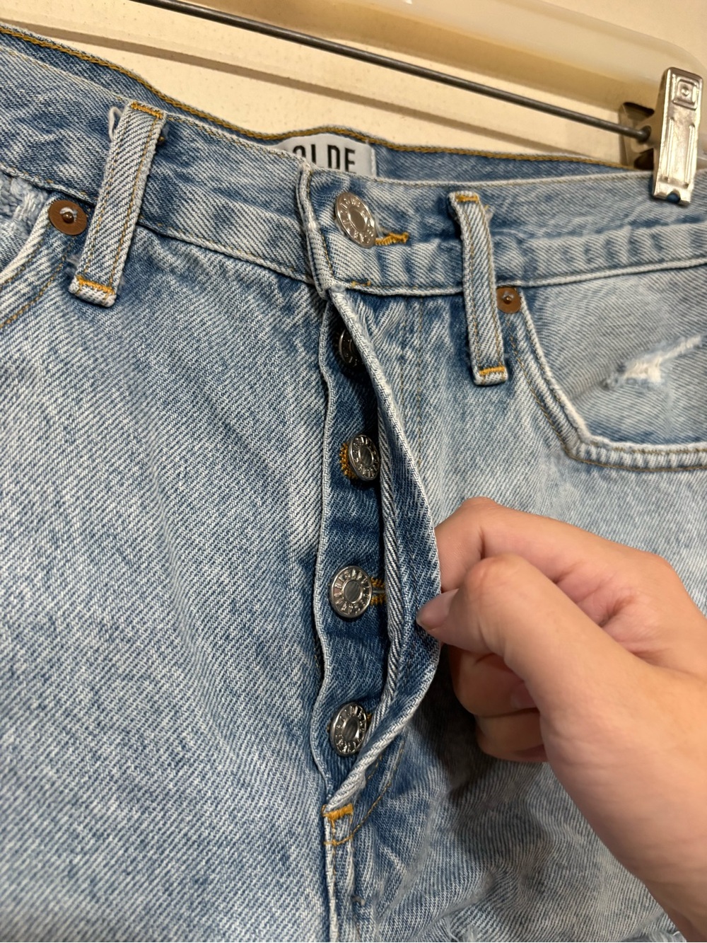 Agolde Parker Vintage Cut Off Short in Swap-meet sz 25 - Picture 8 of 13
